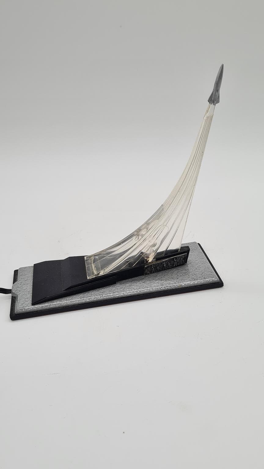 Lampka nocna Space Age, srebrny, plastik, ZSRR, lata 70. - 170095