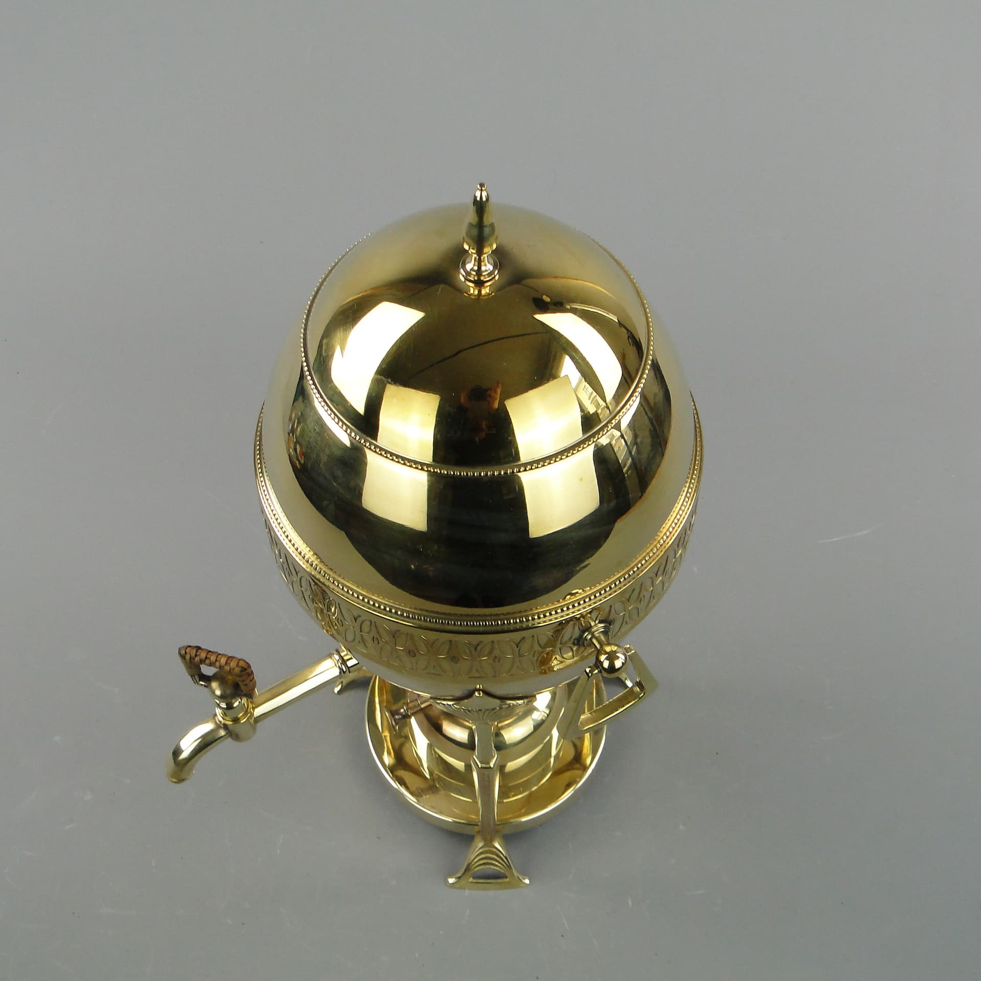 Buliera secesyjna, złoty mosiądz, WMF, Niemcy, początek XX w. - 170167