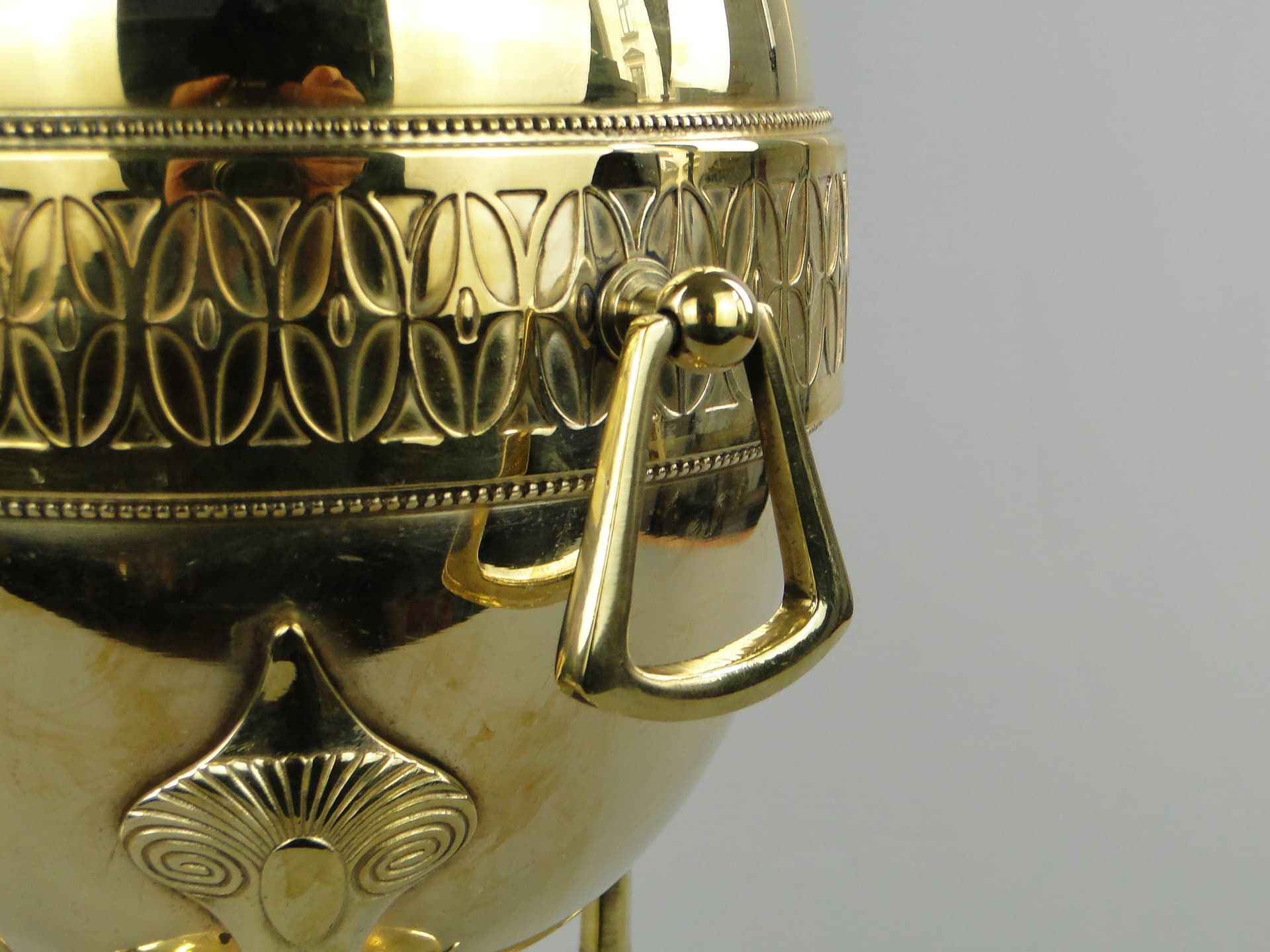 Buliera secesyjna, złoty mosiądz, WMF, Niemcy, początek XX w. - 170166