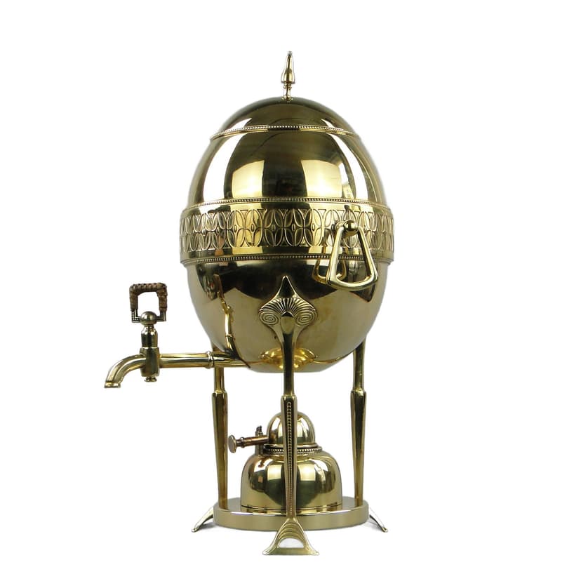 Buliera secesyjna, złoty mosiądz, WMF, Niemcy, początek XX w.