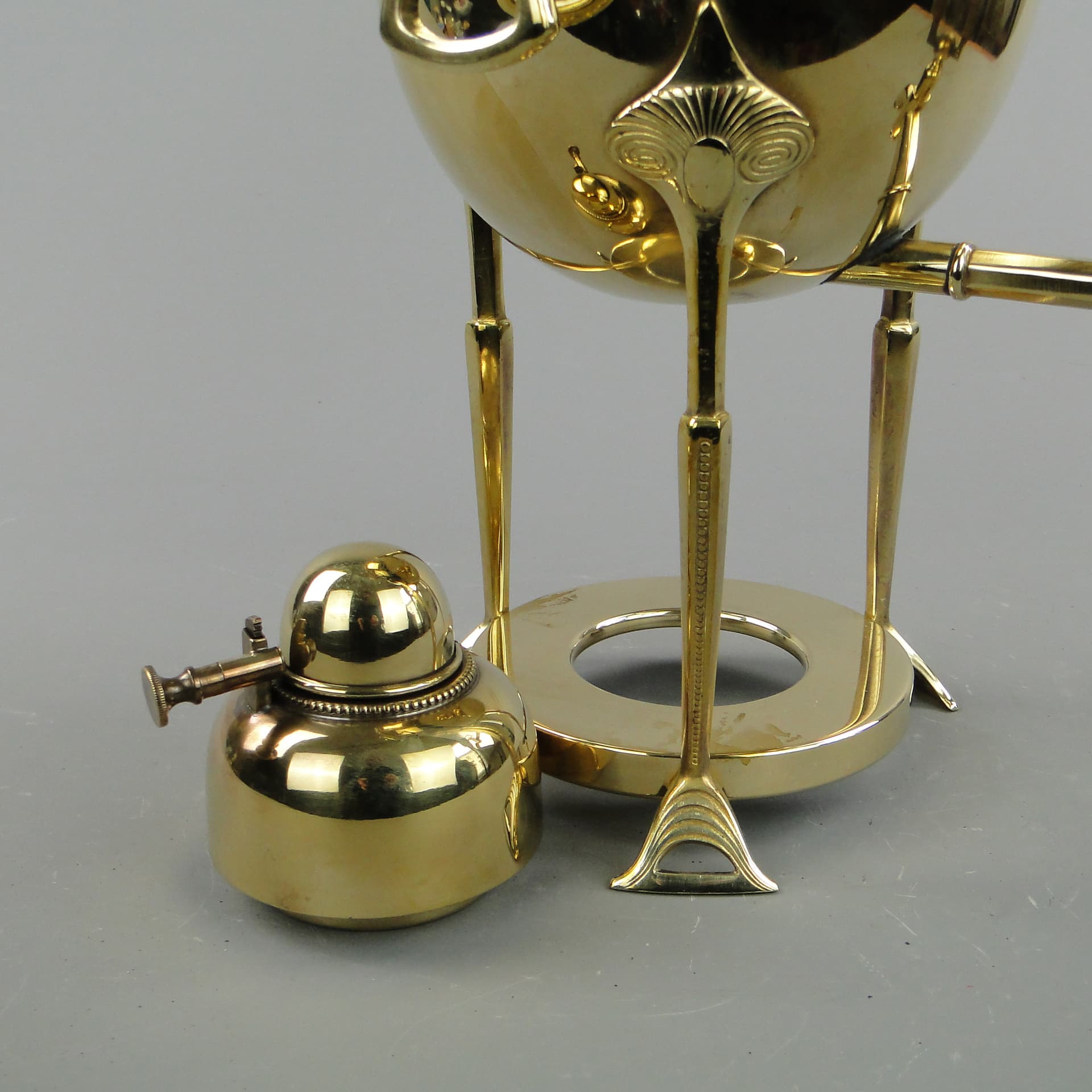 Buliera secesyjna, złoty mosiądz, WMF, Niemcy, początek XX w. - 170162