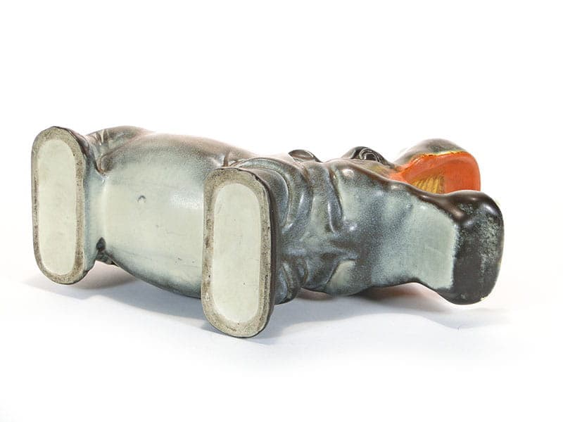 Figura hipopotama, ceramika szara, proj. D. Urbach, Czechy, lata 30. - 170183