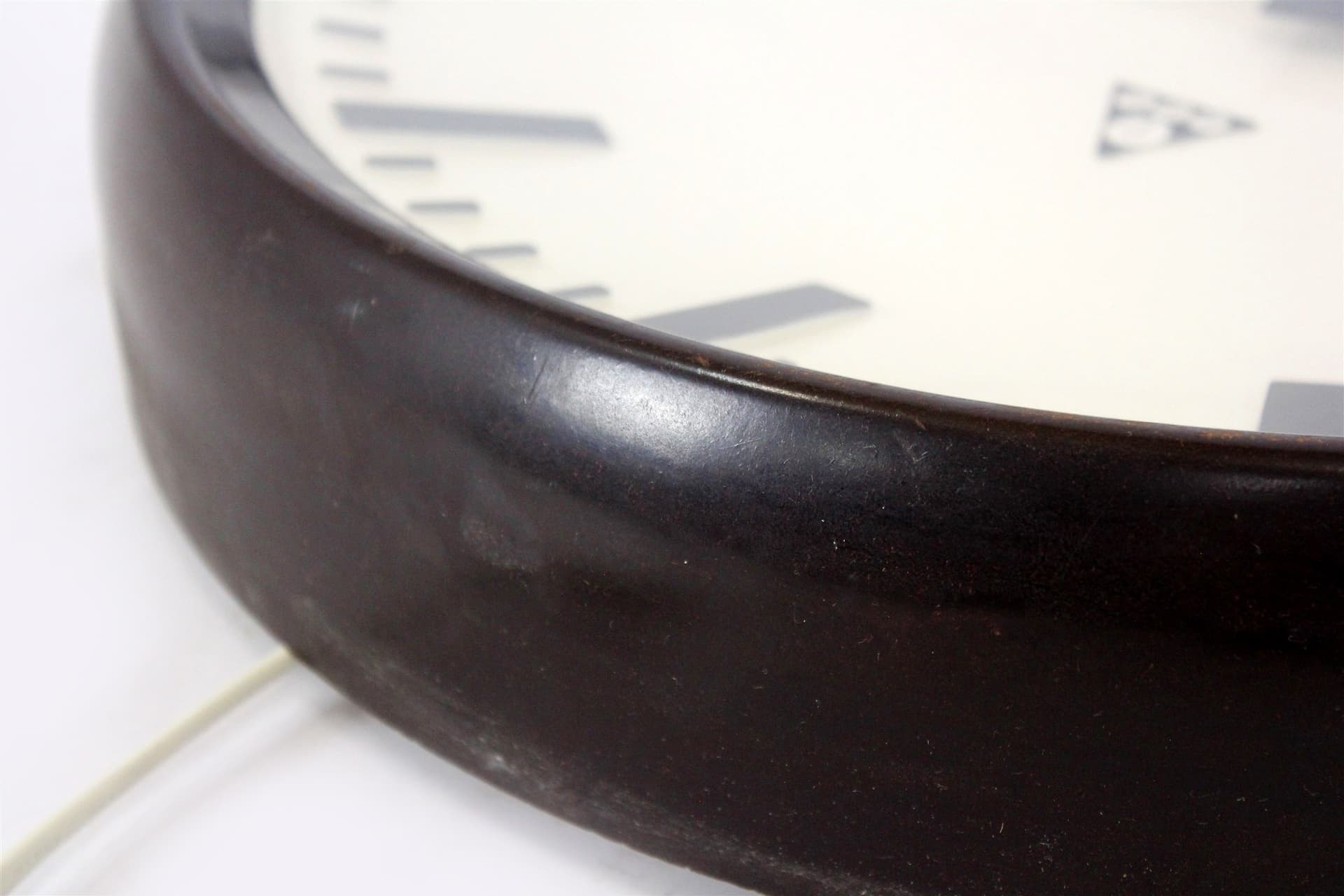 Lampa ścienna dworcowa, Pragotron, bakelit ciemnobrązowy, Czechosłowacja, lata 50. - 170235