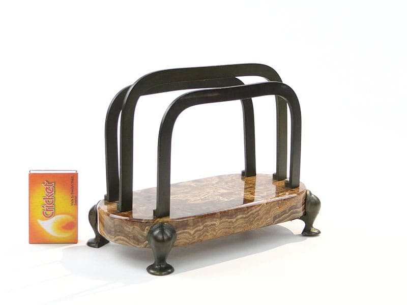 Listownik Art Deco, marmur i brąz 1920 - 170294