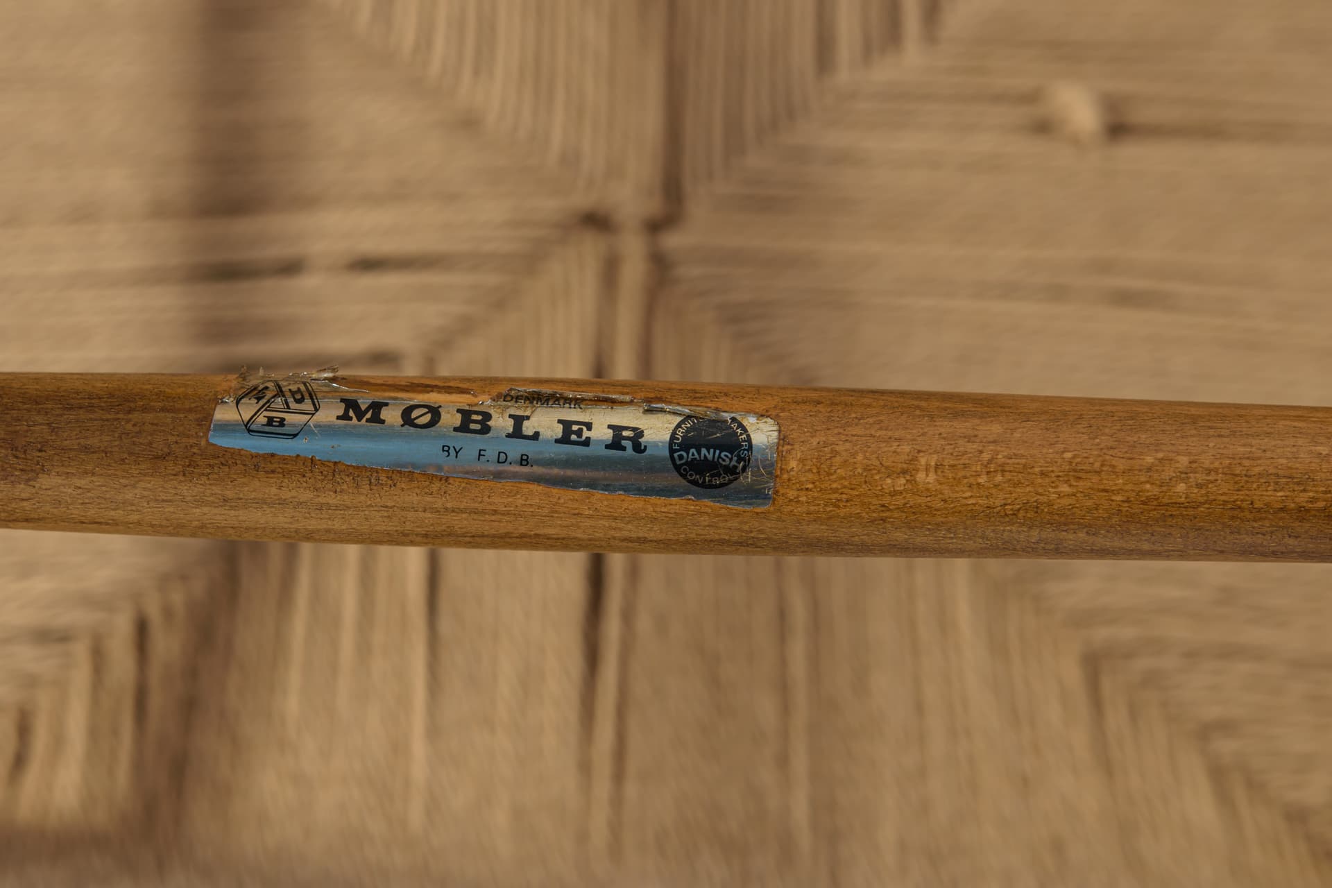 Komplet sześciu krzeseł J39, buk brąz jasny, proj. B. Mogensen, Dania, lata 60. - 170323