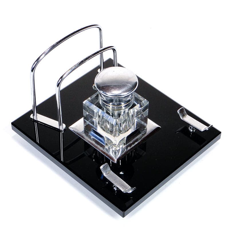 Gabinetowy kałamarz Art Deco z listownikiem, lata 20 Polska - 170357