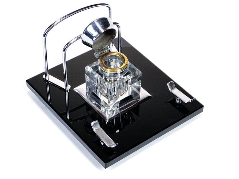 Gabinetowy kałamarz Art Deco z listownikiem, lata 20 Polska - 170354