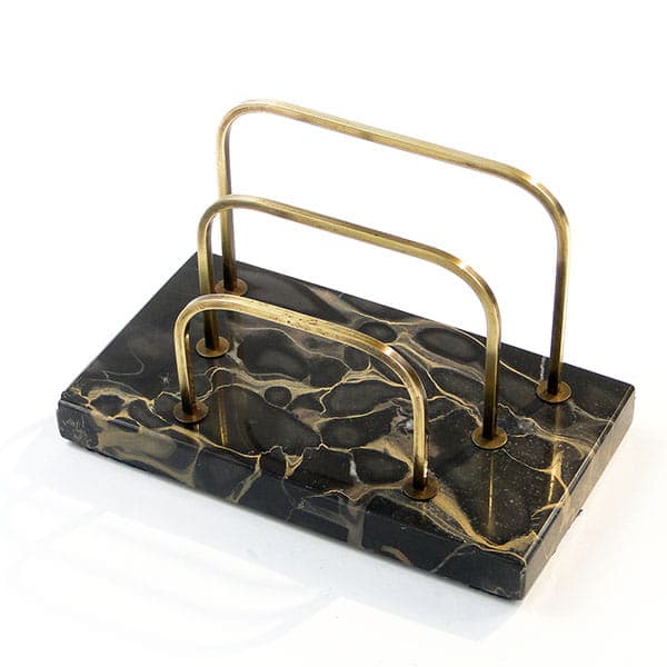 Listownik Art Deco, marmur i brąz 1920 - 170445