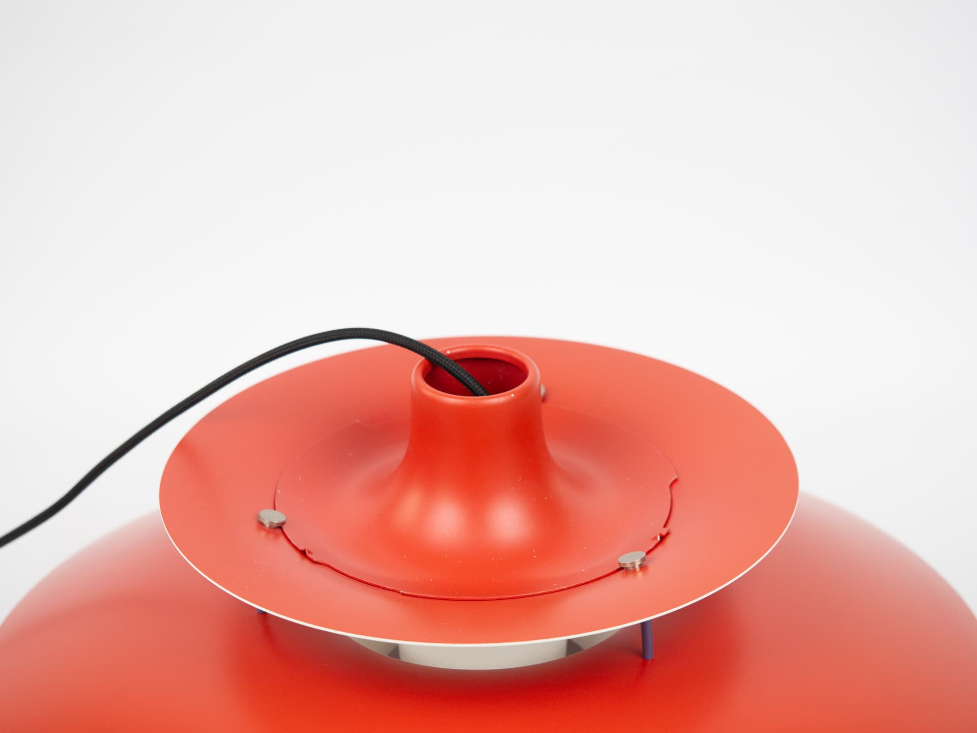 Lampa wisząca PH 5, pomarańczowy, metal, proj. P. Henningsen, Louis Poulsen, Dania, lata 90. - 170477