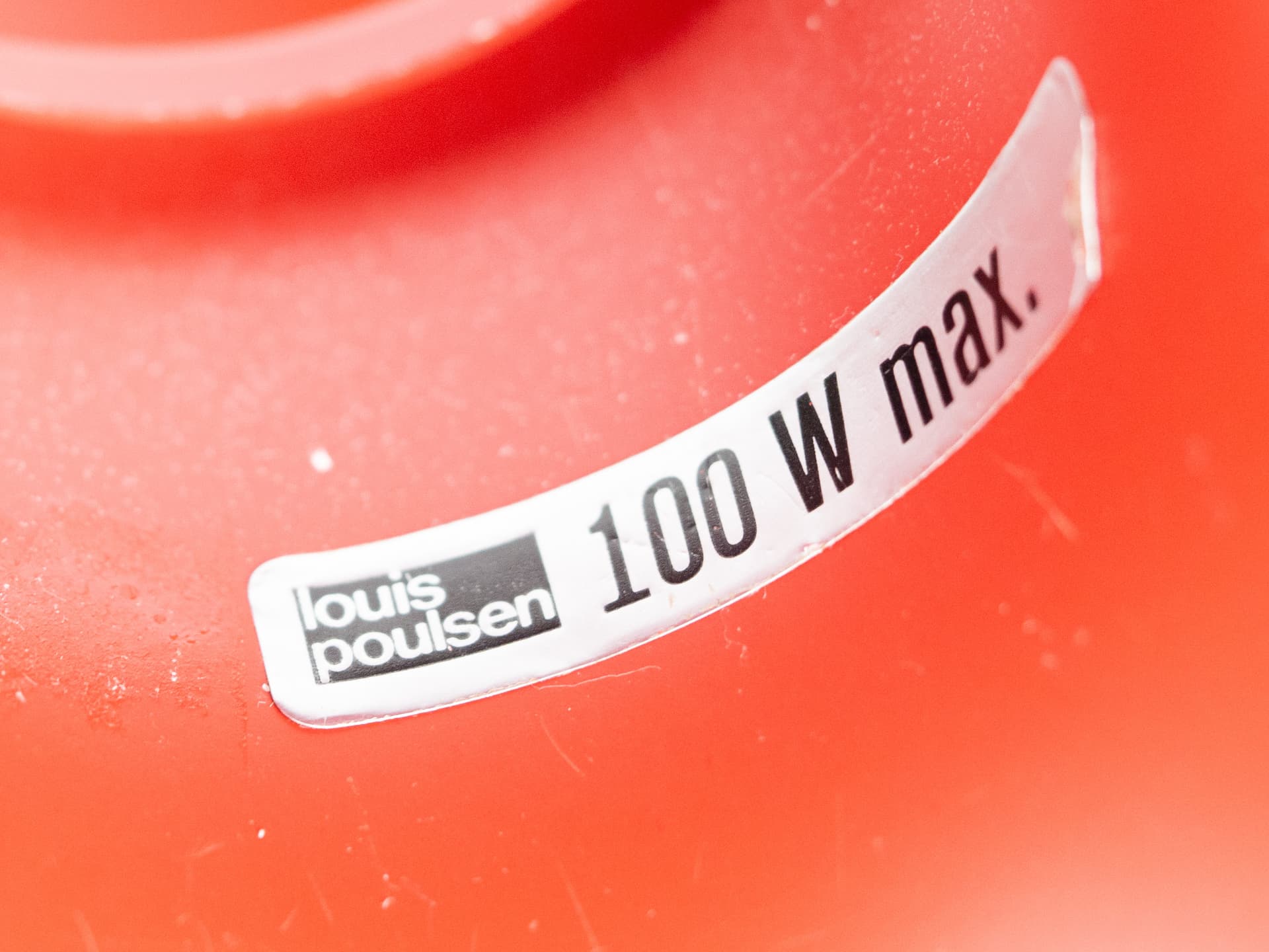 Lampa wisząca PH 5, pomarańczowy, metal, proj. P. Henningsen, Louis Poulsen, Dania, lata 90. - 170481