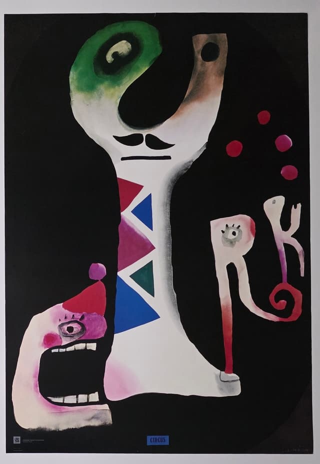 Cyrk (Oryginalny plakat cyrkowy), aut. J. Lenica, 1976 - WYMIARY