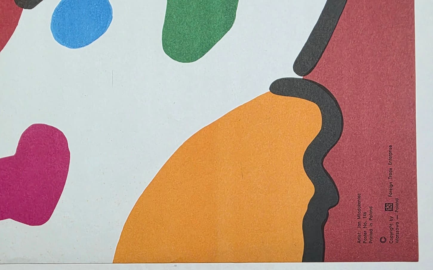 Cyrk clown z kapeluszem na nosie (Oryginalny plakat cyrkowy), aut. J. Młodożeniec, 1978 - 173567