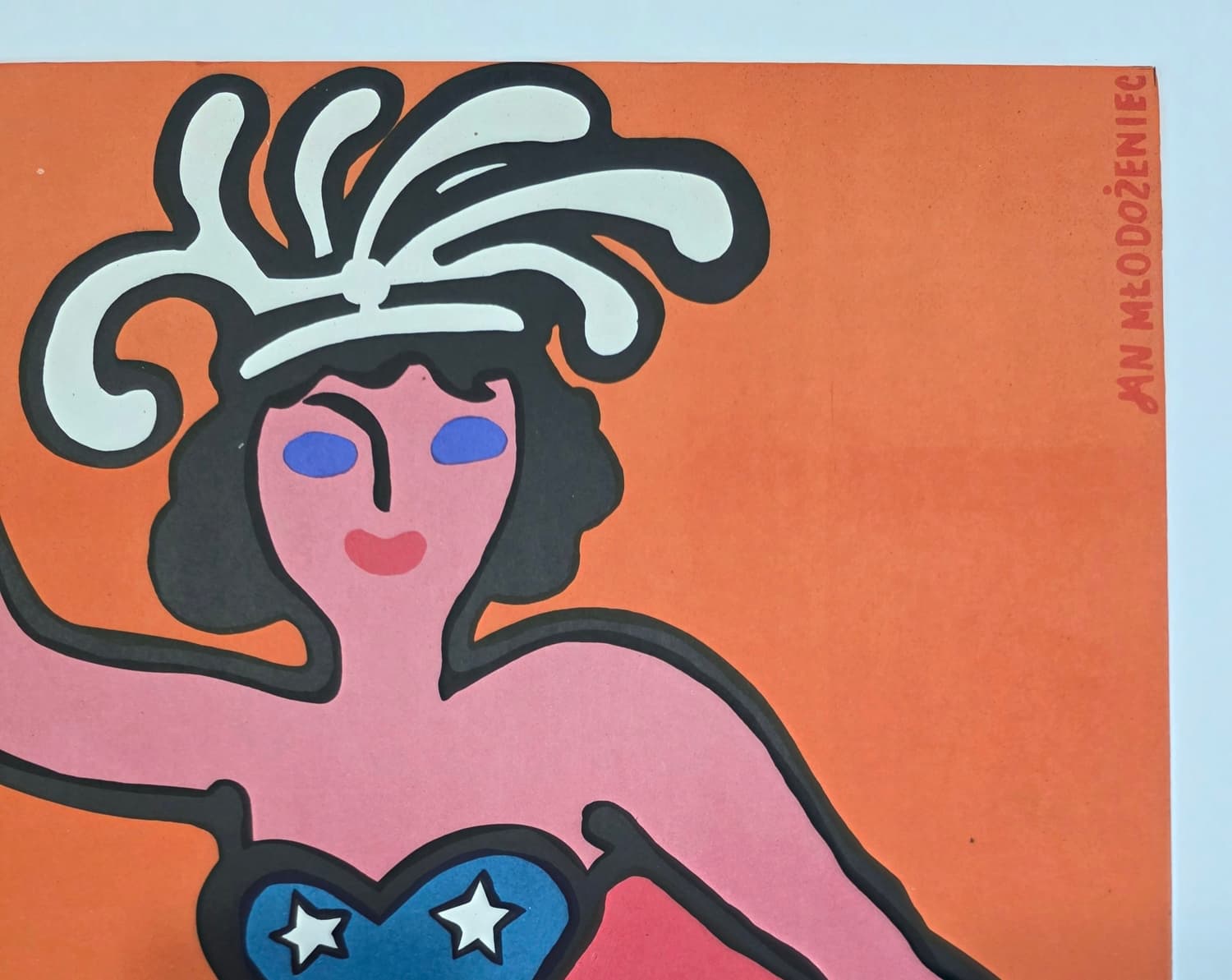 Circus Clown with Woman in Hand (Original circus poster), by J. Młodożeniec, 1975 - 173573