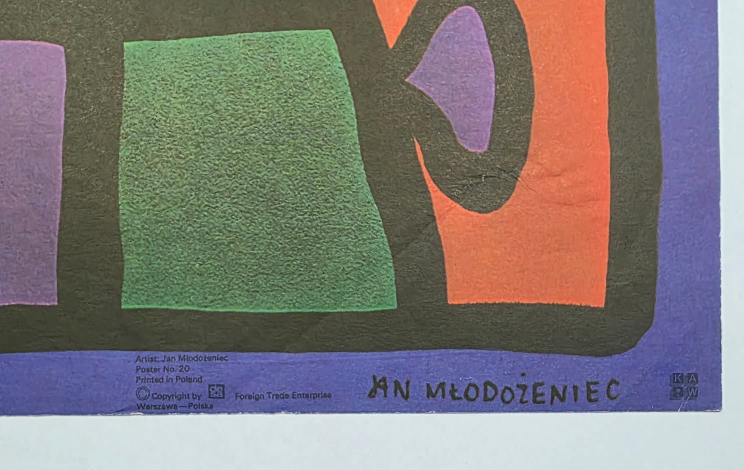 Cyrk clown z procą (Oryginalny plakat cyrkowy), aut. J. Młodożeniec, 1978 - 173575
