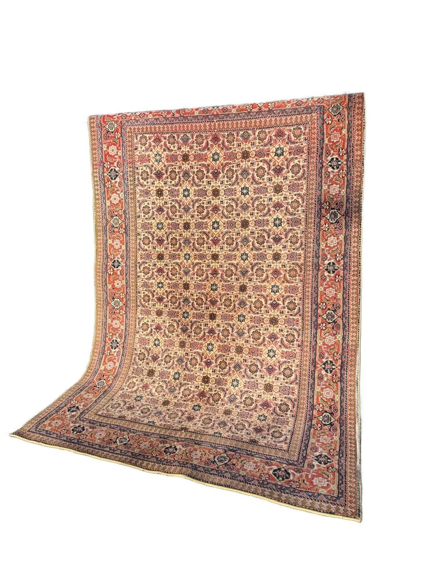 Rug Indo Mir Herati, beige wool, India