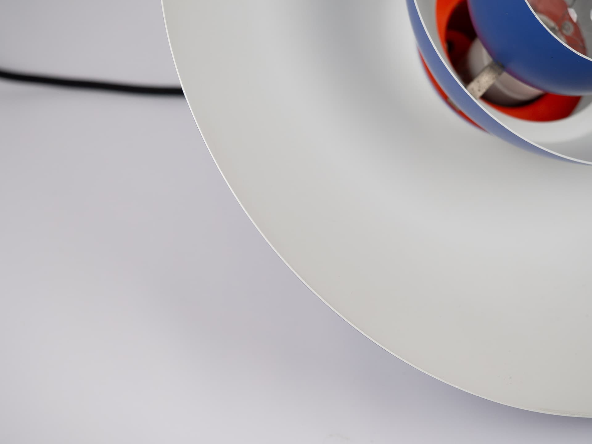 Lampa wisząca PH 4/3, niebieska, proj. P. Henningsen, Louis Poulsen, Dania, lata 60. - 170727