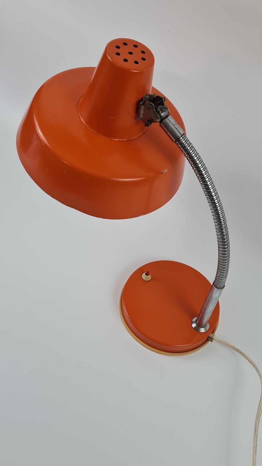 Lampa biurkowa, pomarańczowy, metal, Węgry, lata 70. - 170734