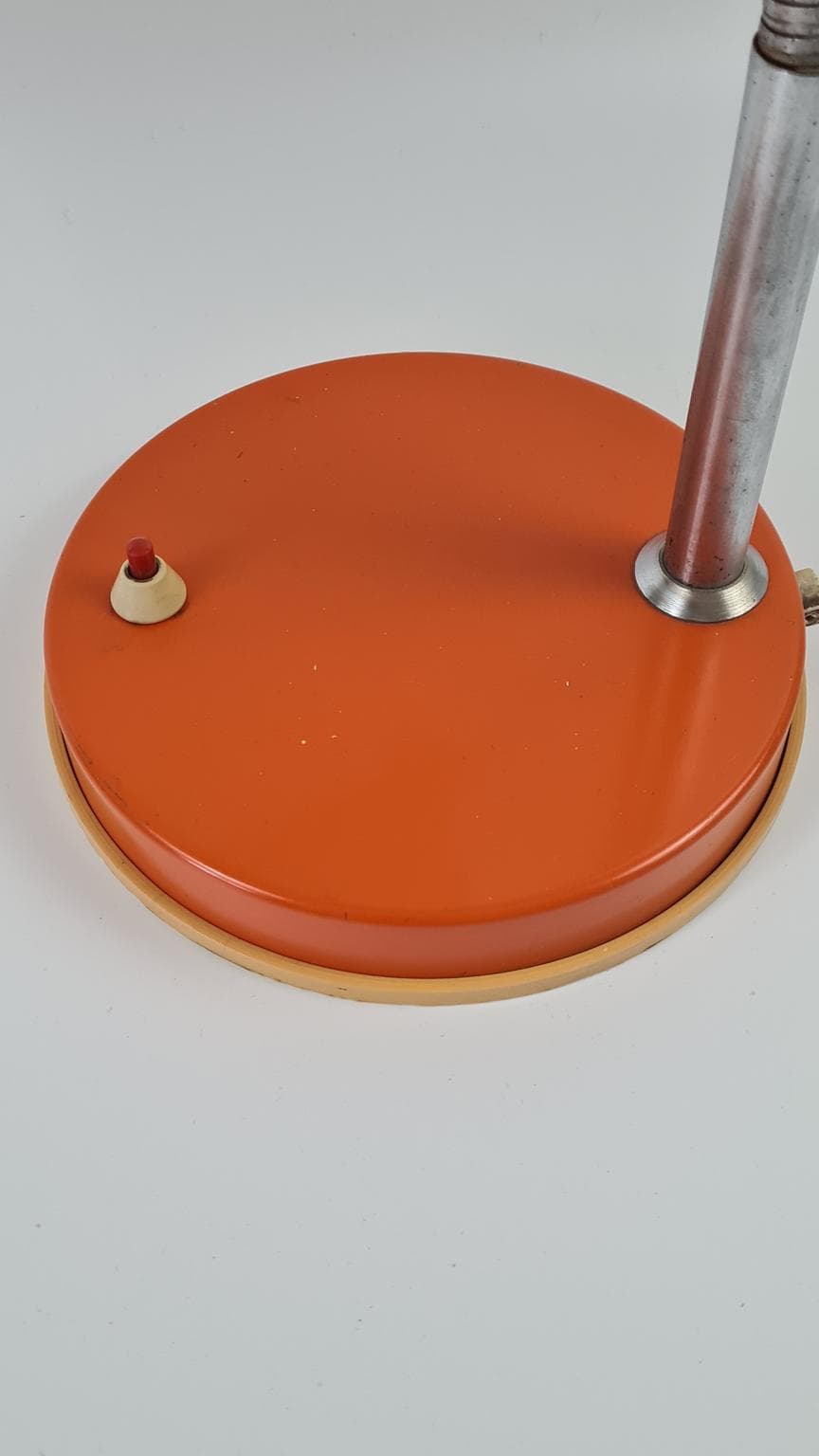 Lampa biurkowa, pomarańczowy, metal, Węgry, lata 70. - 170736