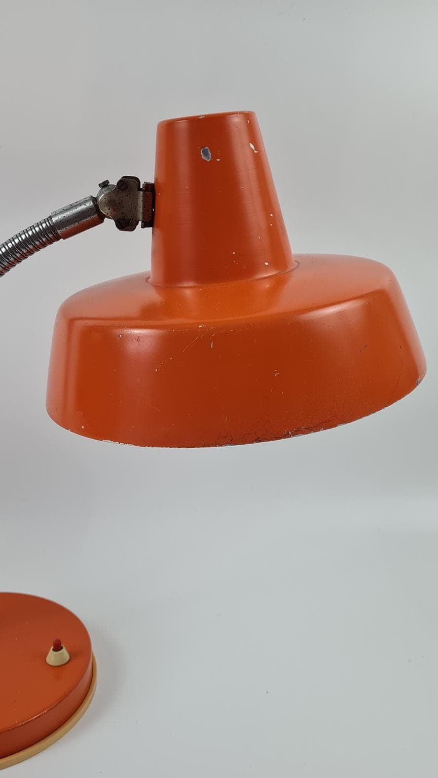Lampa biurkowa, pomarańczowy, metal, Węgry, lata 70. - 170742