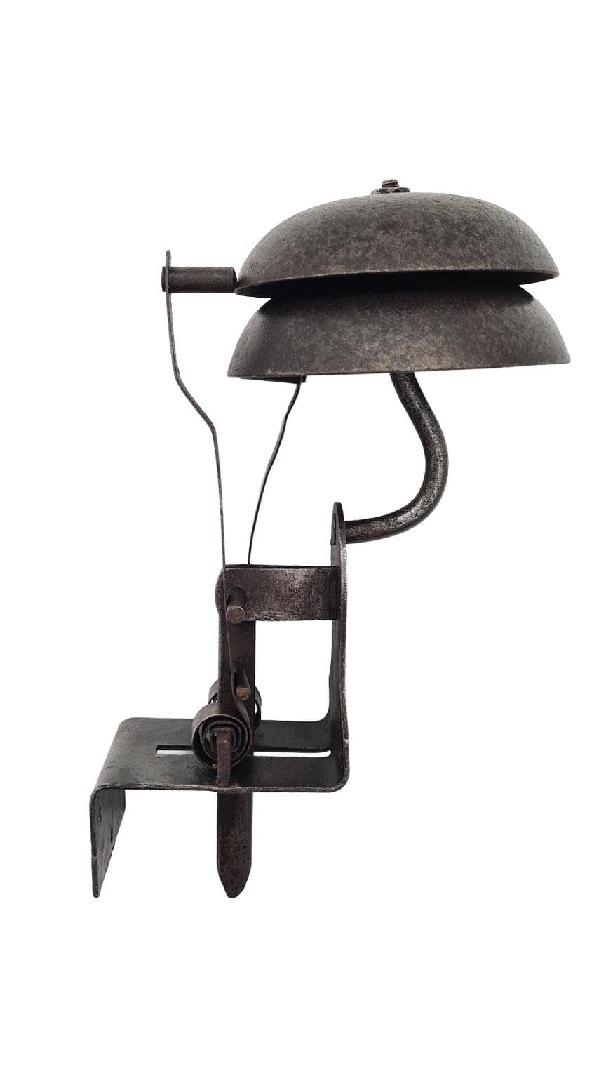 Dzwonek do drzwi, secesja, metal szary, Francja, XIX wiek