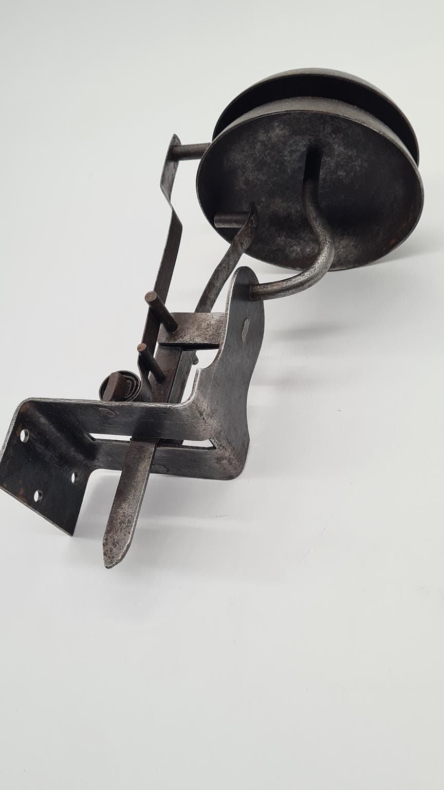 Dzwonek do drzwi, secesja, metal szary, Francja, XIX wiek - 170749