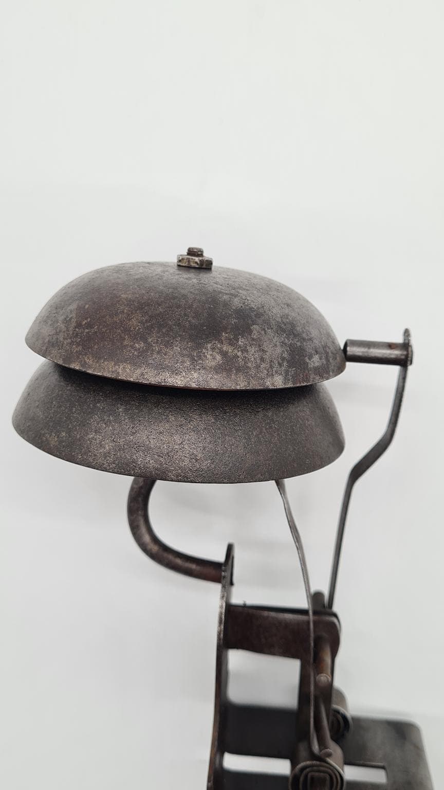 Dzwonek do drzwi, secesja, metal szary, Francja, XIX wiek - 170746