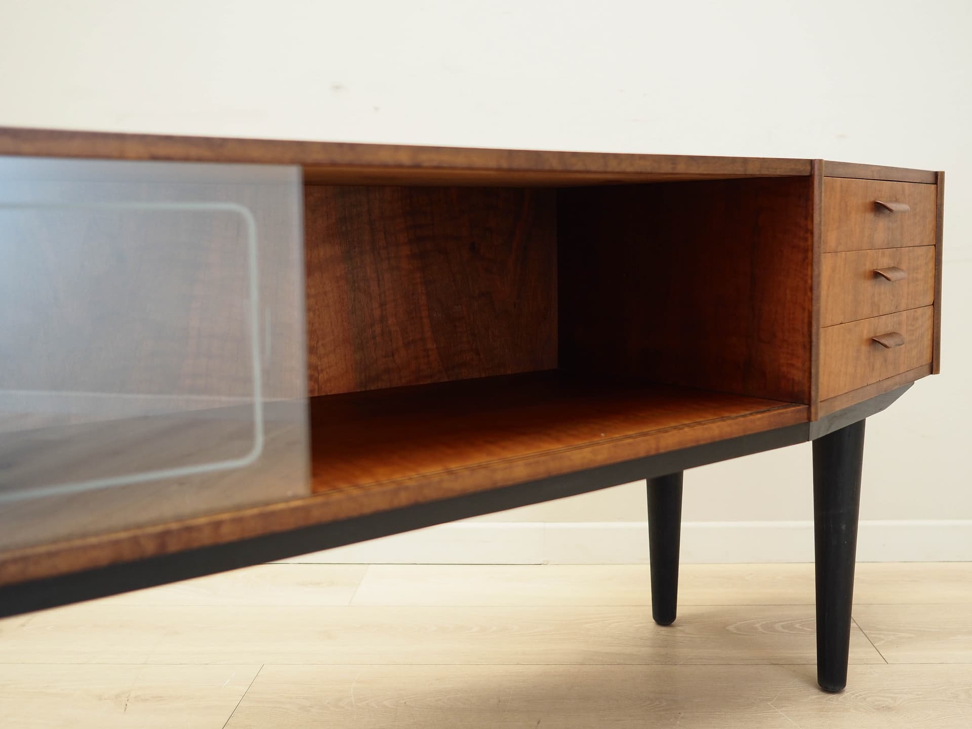 Lowboard, light walnut wood, Denmark, 1960s. - 170791