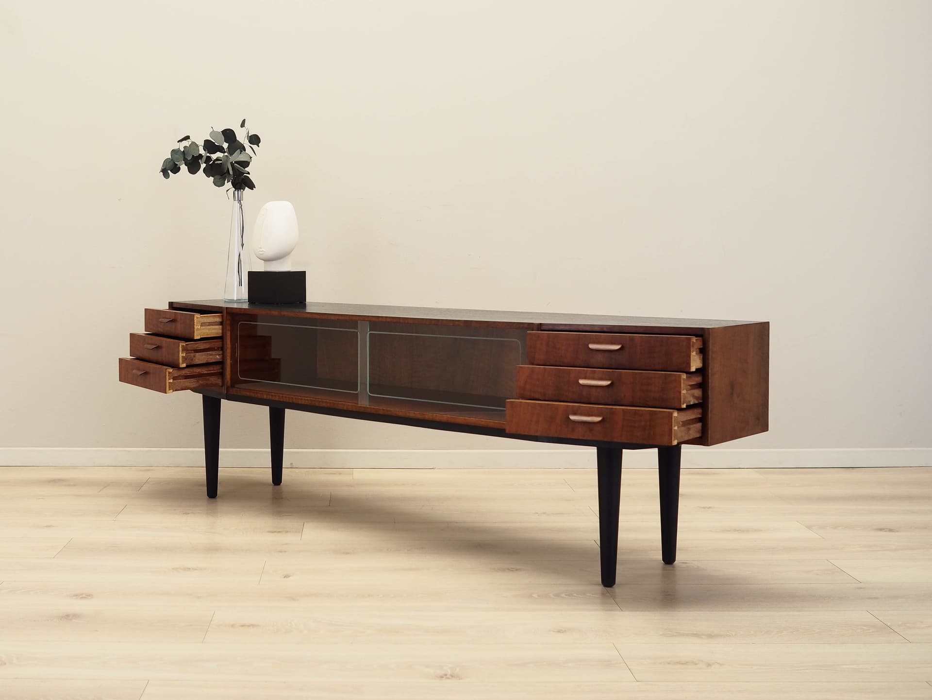 Lowboard, light walnut wood, Denmark, 1960s. - 170786