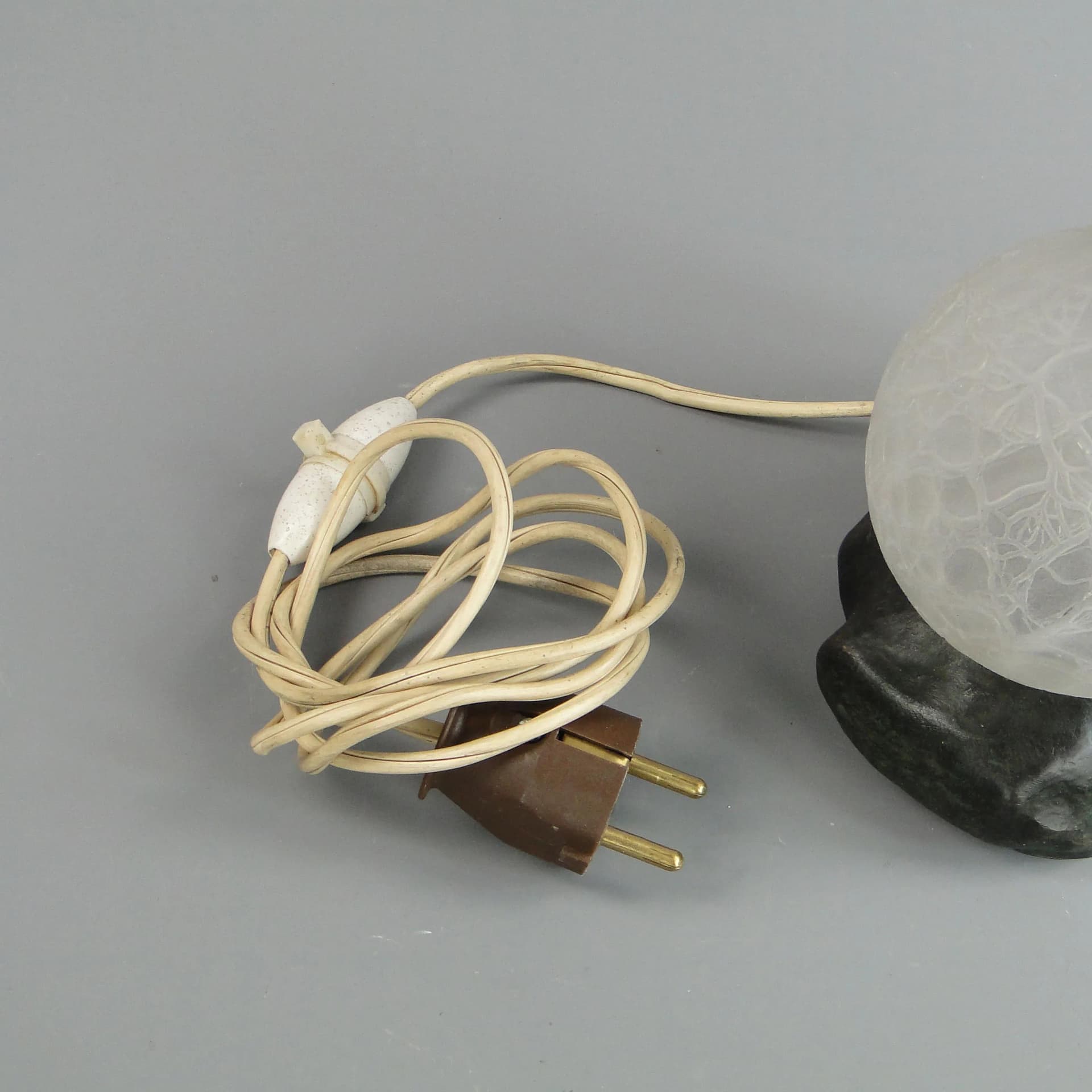 Lamp Pierrot, silver, silver-plated pewter glass, by J. Hurka, France, 1920s. - 11310