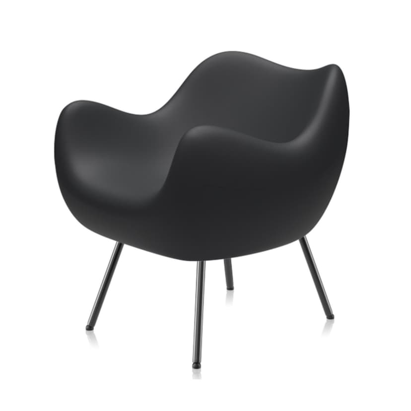 Fotel RM58 Matte czarny, proj. R. Modzelewski, VZÓR