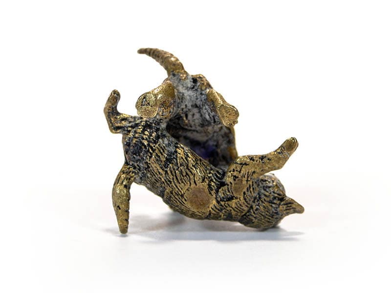 Baraszkujące kotki brąz wiedeński XIX w F. Bergman - 171311