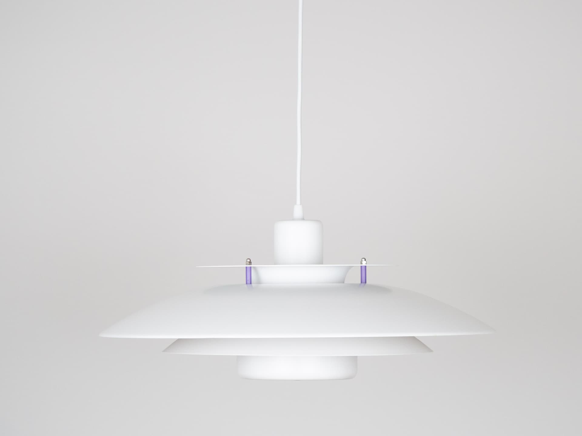 Golden Aluminum Verona Pendant Lamp, by K. Wiborg for Jeka, Denmark, 1980s - 171350