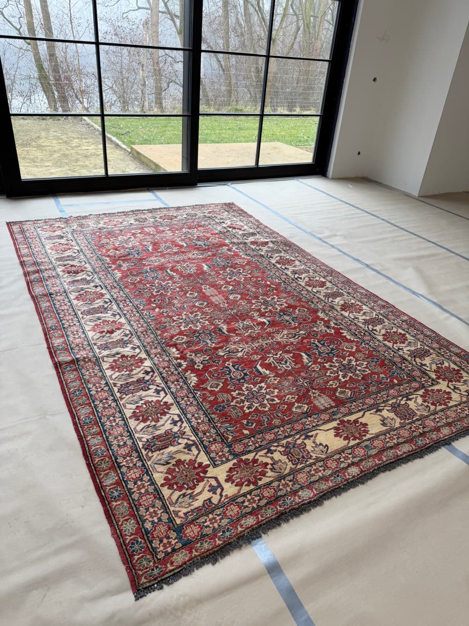 Dywan Ziegler, czerwony, wełna, Pakistan - 171367