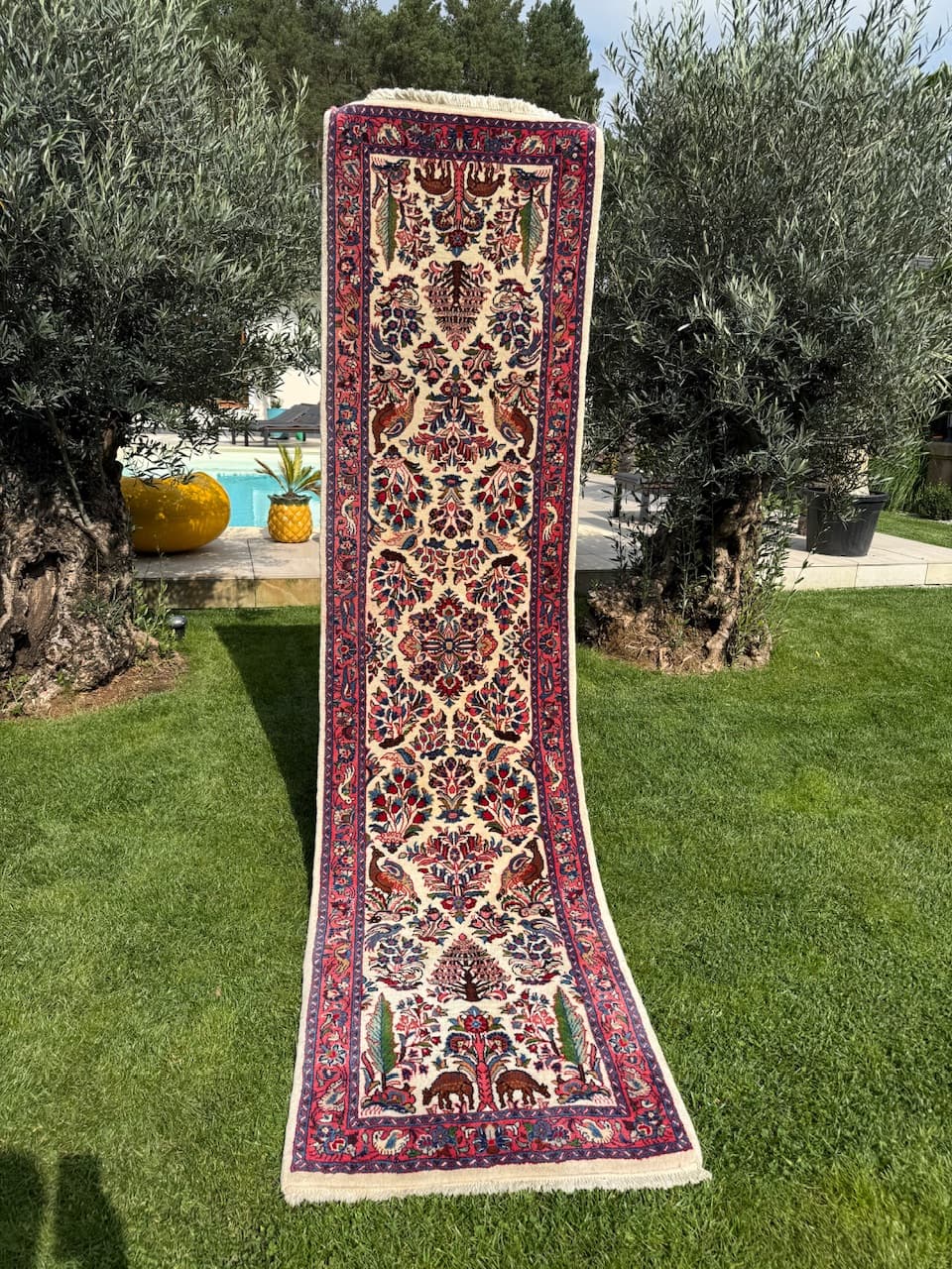 Chodnik Goum, kość słoniowa, wełna, Iran - 171397