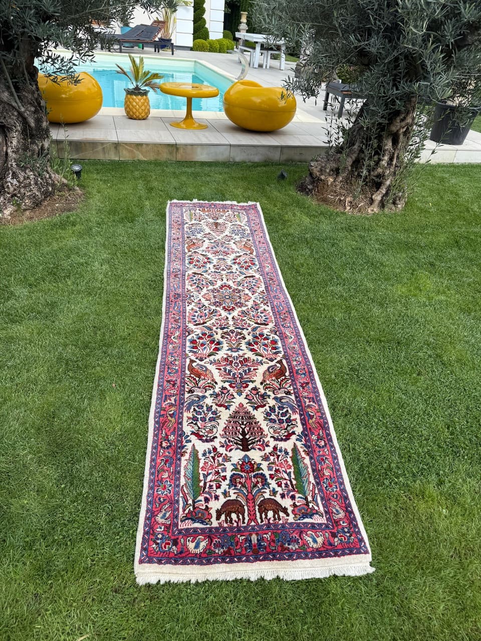 Chodnik Goum, kość słoniowa, wełna, Iran - 171409