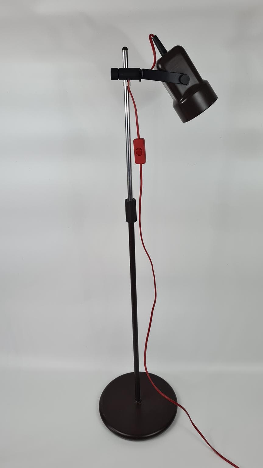 Lampa podłogowa z ruchomym reflektorem w stylu vintage, lata 70 - 171437