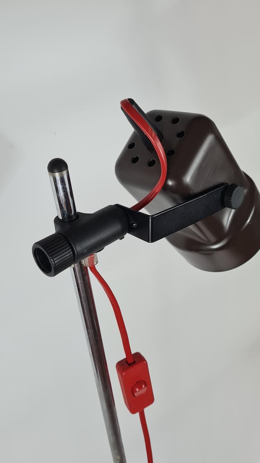 Lampa podłogowa z ruchomym reflektorem w stylu vintage, lata 70 - 171441