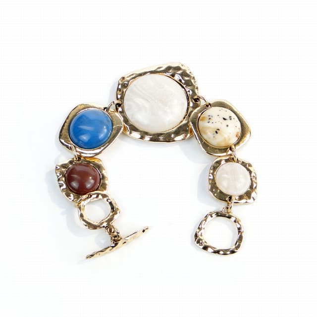 Bransoletka złota, mosiądz, lata 90. - WYMIARY