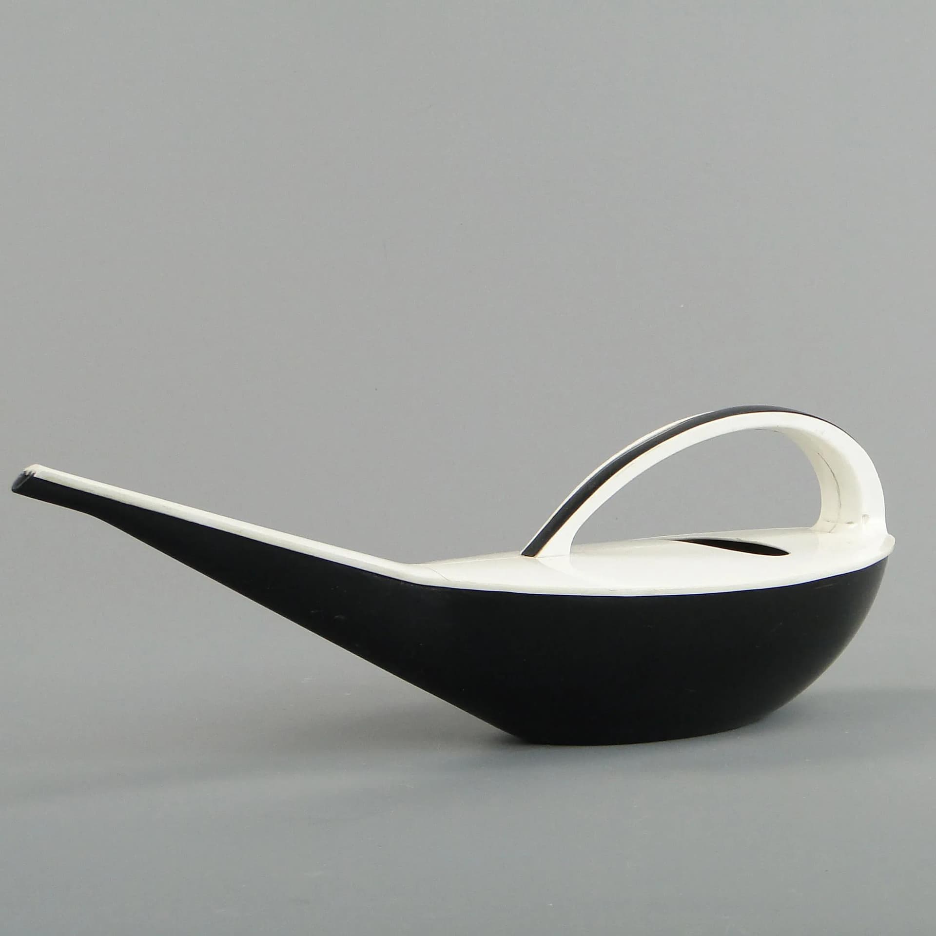 Watering Can, black, plastic, by K. Kunis, Germany, 1960s. - 11328