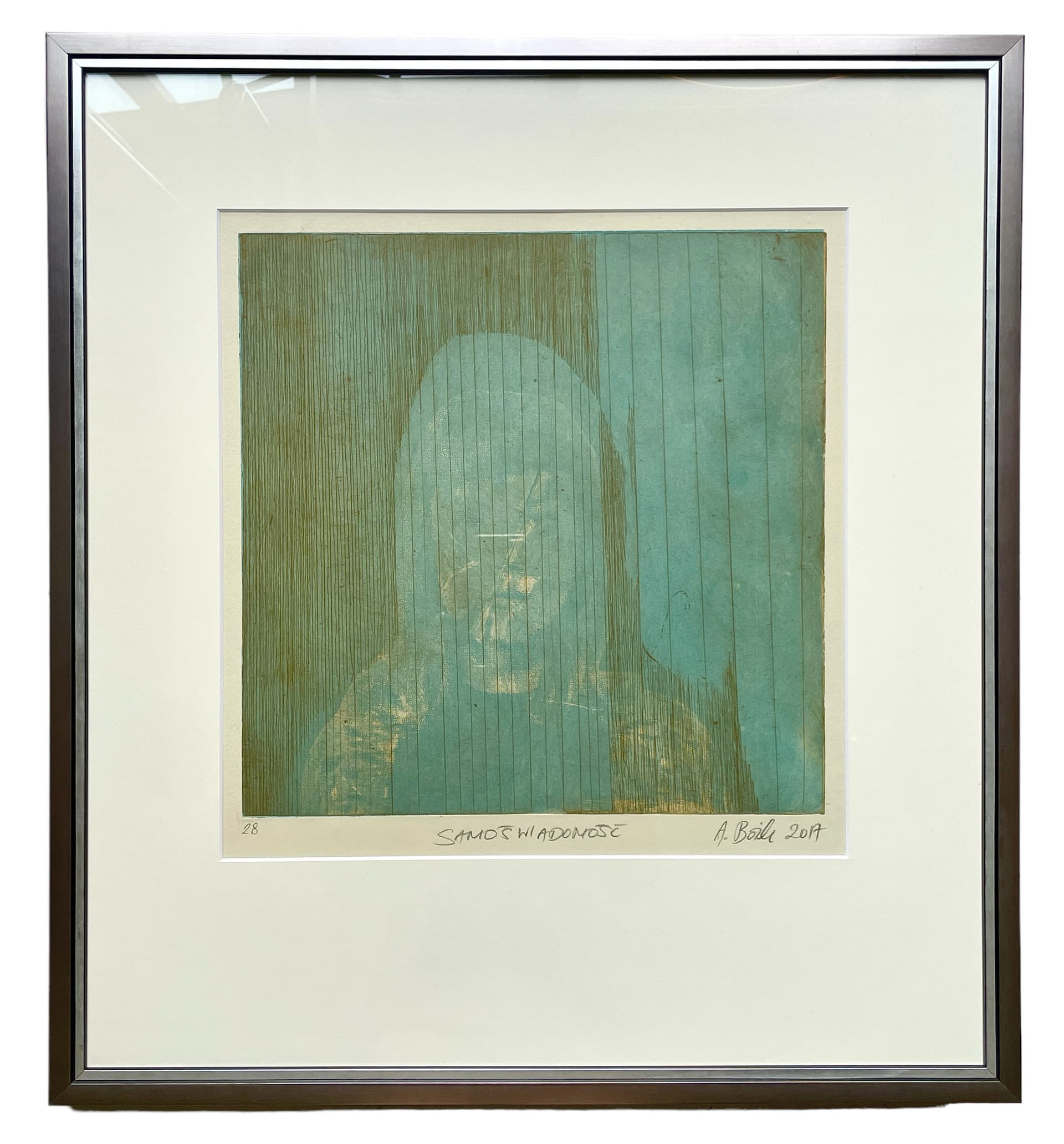 Aleksandra Bożek – grafika artystyczna z cyklu Samoświadomość, sygn. 2017