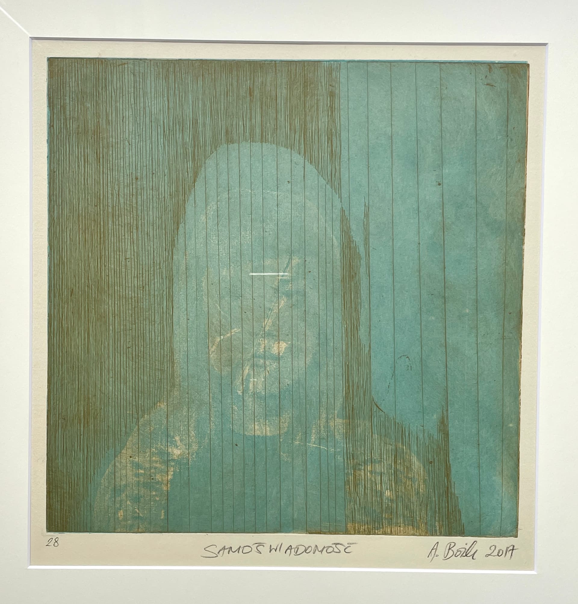 Aleksandra Bożek – grafika artystyczna z cyklu Samoświadomość, sygn. 2017 - 171718