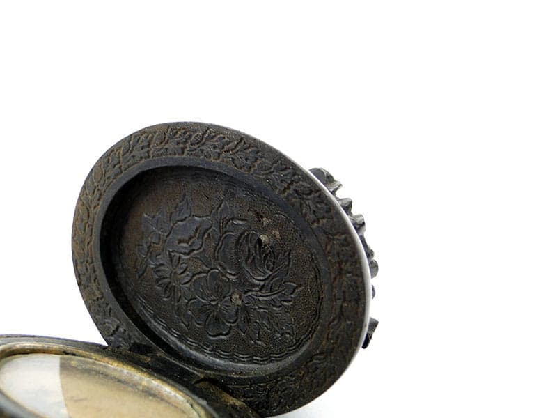 Biedermeier Locket, black ebony, Austria, 19th c. - 171728