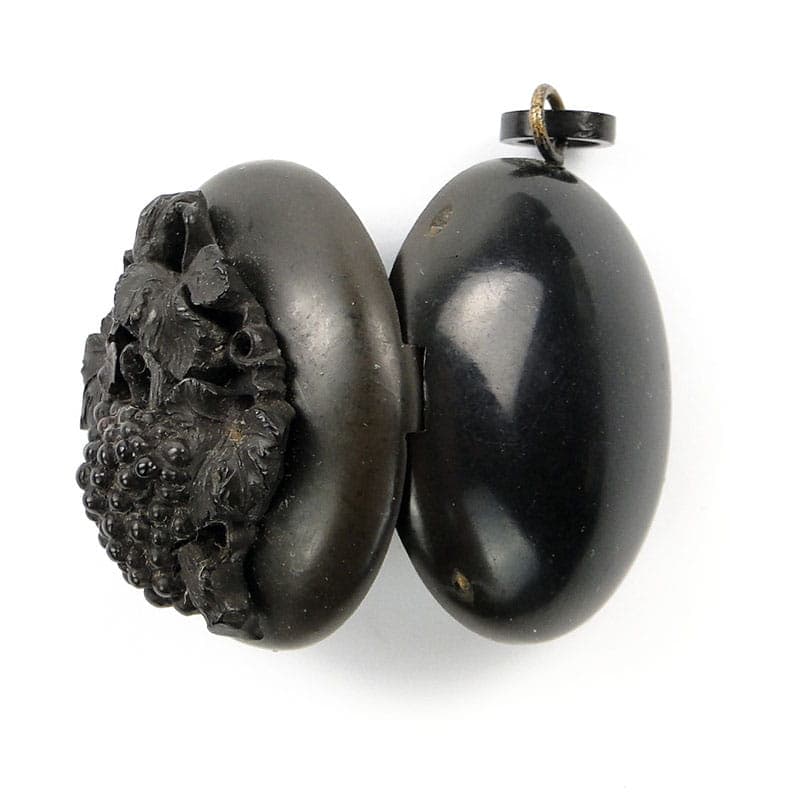 Biedermeier Locket, black ebony, Austria, 19th c. - 171721