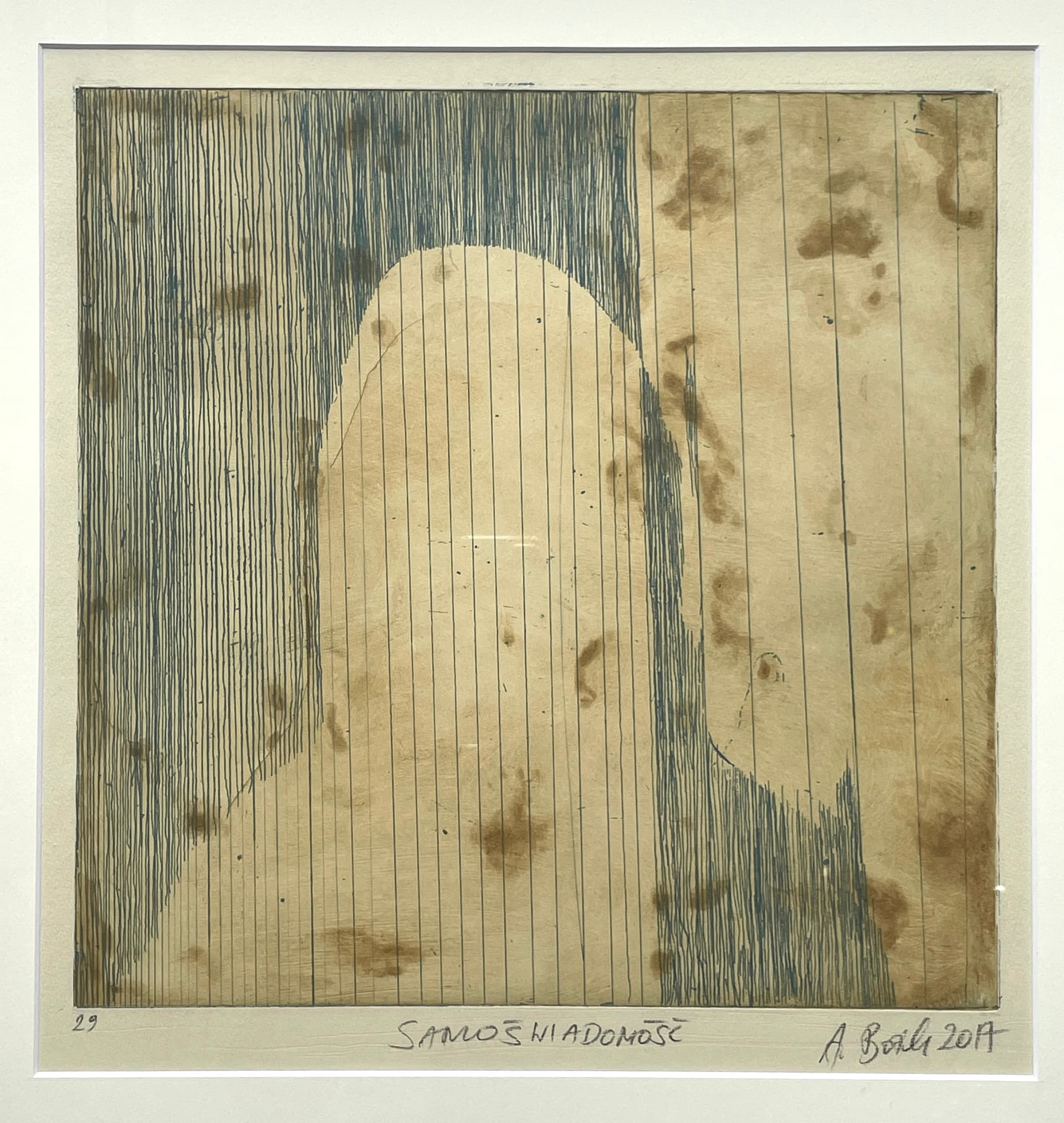 Aleksandra Bożek, grafika artystyczna z cyklu Samoświadomość, sygn. 2017 r. - 171731