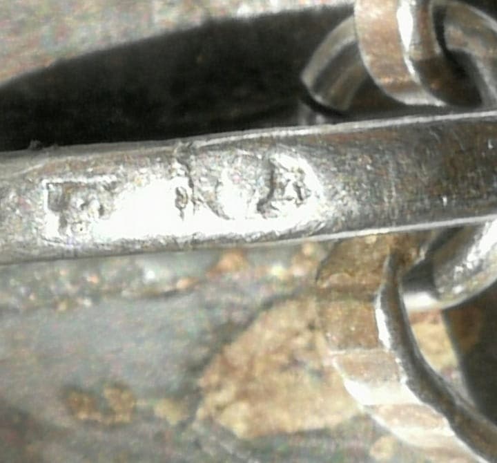 Naszyjnik modernistyczny, srebro, Polska, lata 60. - 171782