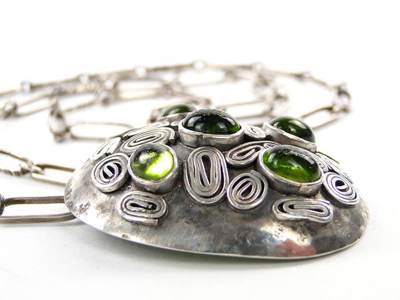 Naszyjnik modernistyczny, srebro, Polska, lata 60. - 171784