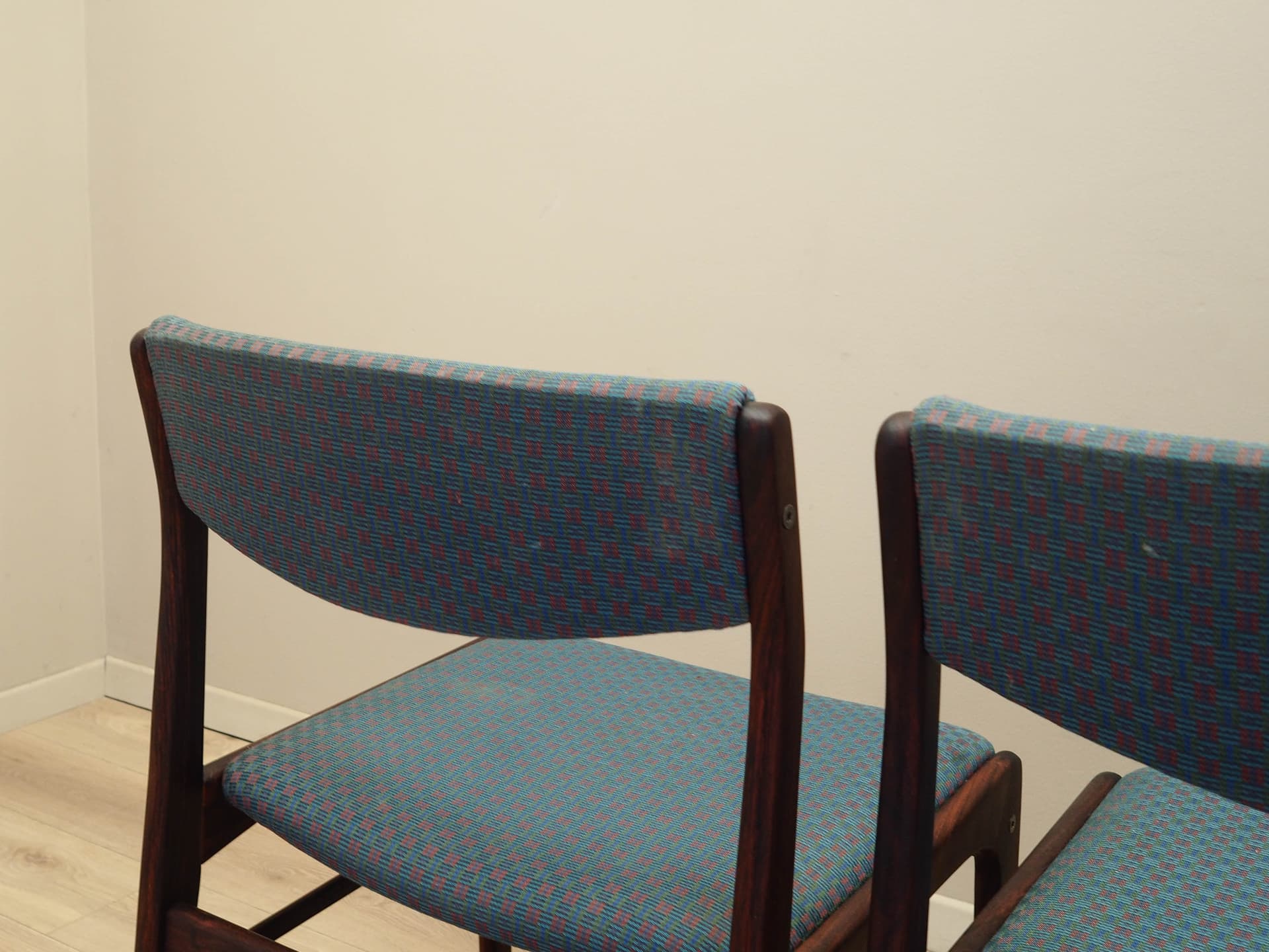 Komplet trzech krzeseł, palisander multikolor, Dania, lata 70. - 171800