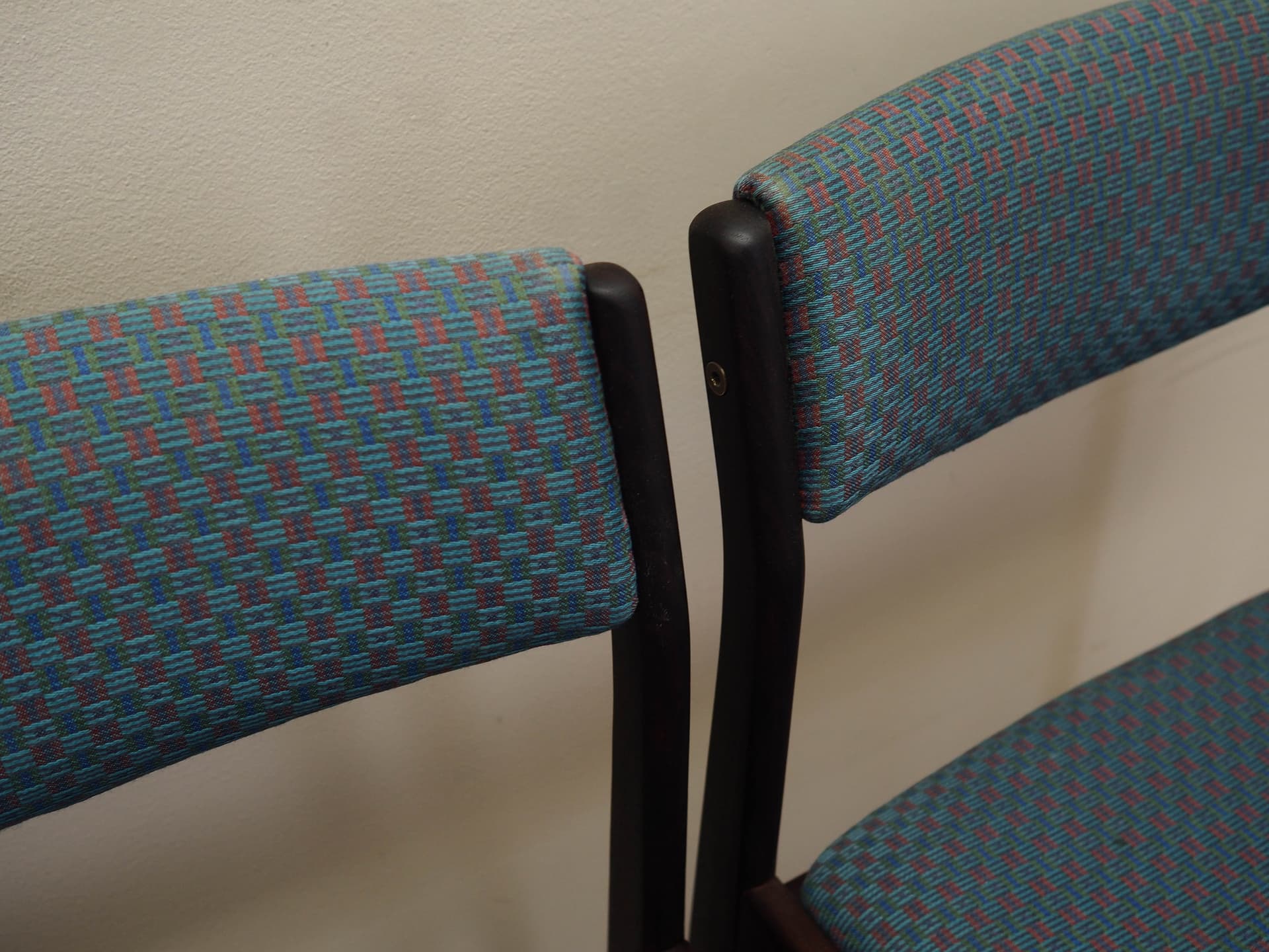 Komplet trzech krzeseł, palisander multikolor, Dania, lata 70. - 171794