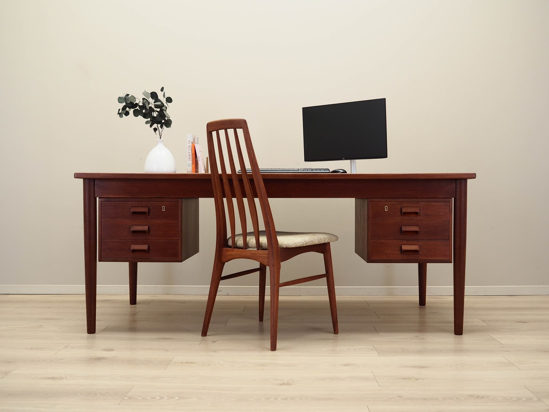 Desk, brown teak, by B. Mogensen, Denmark, 1960s. - 171805