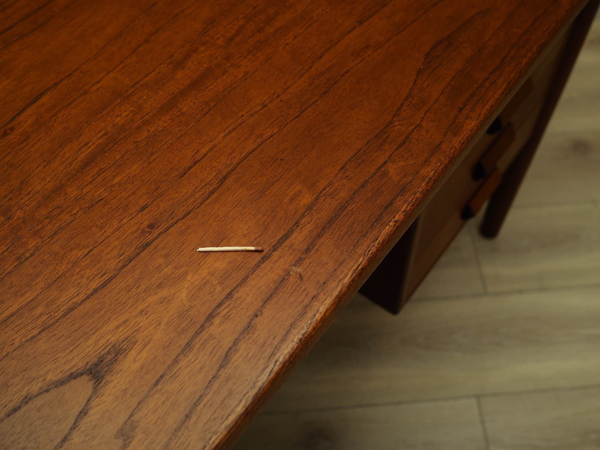 Desk, brown teak, by B. Mogensen, Denmark, 1960s. - 171812